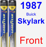 Front Wiper Blade Pack for 1987 Buick Skylark - Hybrid