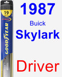 Driver Wiper Blade for 1987 Buick Skylark - Hybrid