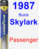 Passenger Wiper Blade for 1987 Buick Skylark - Hybrid