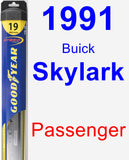 Passenger Wiper Blade for 1991 Buick Skylark - Hybrid