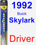 Driver Wiper Blade for 1992 Buick Skylark - Hybrid