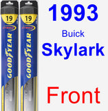 Front Wiper Blade Pack for 1993 Buick Skylark - Hybrid