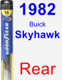 Rear Wiper Blade for 1982 Buick Skyhawk - Hybrid