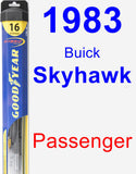 Passenger Wiper Blade for 1983 Buick Skyhawk - Hybrid