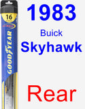 Rear Wiper Blade for 1983 Buick Skyhawk - Hybrid