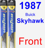 Front Wiper Blade Pack for 1987 Buick Skyhawk - Hybrid