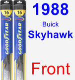 Front Wiper Blade Pack for 1988 Buick Skyhawk - Hybrid