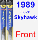 Front Wiper Blade Pack for 1989 Buick Skyhawk - Hybrid