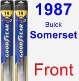 Front Wiper Blade Pack for 1987 Buick Somerset - Hybrid