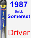 Driver Wiper Blade for 1987 Buick Somerset - Hybrid