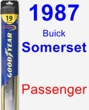 Passenger Wiper Blade for 1987 Buick Somerset - Hybrid