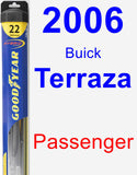 Passenger Wiper Blade for 2006 Buick Terraza - Hybrid