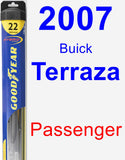 Passenger Wiper Blade for 2007 Buick Terraza - Hybrid