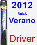 Driver Wiper Blade for 2012 Buick Verano - Hybrid