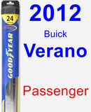 Passenger Wiper Blade for 2012 Buick Verano - Hybrid