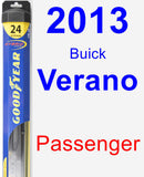 Passenger Wiper Blade for 2013 Buick Verano - Hybrid