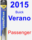 Passenger Wiper Blade for 2015 Buick Verano - Hybrid