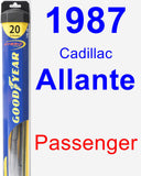 Passenger Wiper Blade for 1987 Cadillac Allante - Hybrid