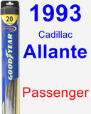 Passenger Wiper Blade for 1993 Cadillac Allante - Hybrid