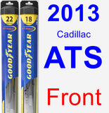 Front Wiper Blade Pack for 2013 Cadillac ATS - Hybrid