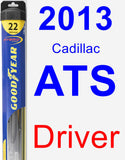 Driver Wiper Blade for 2013 Cadillac ATS - Hybrid