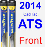 Front Wiper Blade Pack for 2014 Cadillac ATS - Hybrid