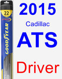 Driver Wiper Blade for 2015 Cadillac ATS - Hybrid