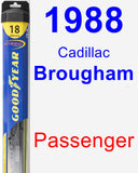 Passenger Wiper Blade for 1988 Cadillac Brougham - Hybrid