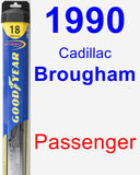 Passenger Wiper Blade for 1990 Cadillac Brougham - Hybrid