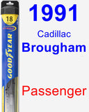 Passenger Wiper Blade for 1991 Cadillac Brougham - Hybrid