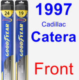 Front Wiper Blade Pack for 1997 Cadillac Catera - Hybrid