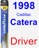 Driver Wiper Blade for 1998 Cadillac Catera - Hybrid