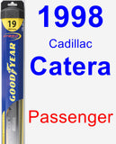 Passenger Wiper Blade for 1998 Cadillac Catera - Hybrid