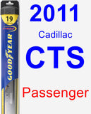 Passenger Wiper Blade for 2011 Cadillac CTS - Hybrid