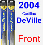 Front Wiper Blade Pack for 2004 Cadillac DeVille - Hybrid