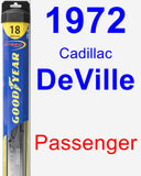 Passenger Wiper Blade for 1972 Cadillac DeVille - Hybrid