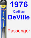 Passenger Wiper Blade for 1976 Cadillac DeVille - Hybrid