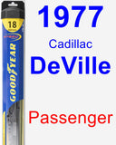 Passenger Wiper Blade for 1977 Cadillac DeVille - Hybrid