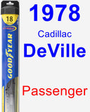 Passenger Wiper Blade for 1978 Cadillac DeVille - Hybrid