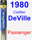 Passenger Wiper Blade for 1980 Cadillac DeVille - Hybrid