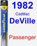 Passenger Wiper Blade for 1982 Cadillac DeVille - Hybrid