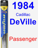 Passenger Wiper Blade for 1984 Cadillac DeVille - Hybrid