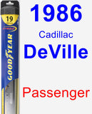 Passenger Wiper Blade for 1986 Cadillac DeVille - Hybrid