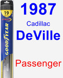 Passenger Wiper Blade for 1987 Cadillac DeVille - Hybrid