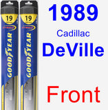 Front Wiper Blade Pack for 1989 Cadillac DeVille - Hybrid