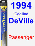 Passenger Wiper Blade for 1994 Cadillac DeVille - Hybrid