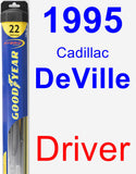 Driver Wiper Blade for 1995 Cadillac DeVille - Hybrid