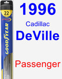 Passenger Wiper Blade for 1996 Cadillac DeVille - Hybrid