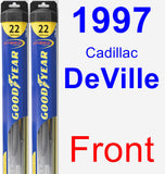 Front Wiper Blade Pack for 1997 Cadillac DeVille - Hybrid