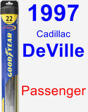 Passenger Wiper Blade for 1997 Cadillac DeVille - Hybrid